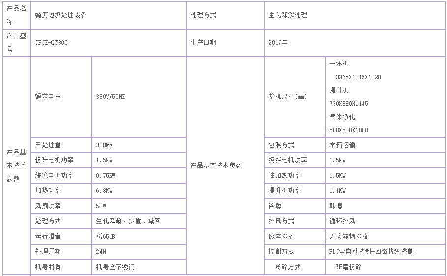 江苏300kg餐厨垃圾处理设备